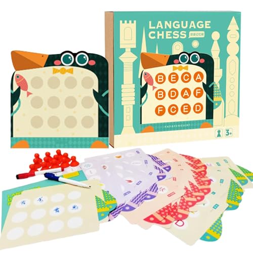 Rukjmqi Memory Chess Matching Game, Memory Match Chess | 2 Sprach Reise Memory Übung Spielzeug,Aktivität des Gehirnbaus für 3 Jahre alte Mädchen Ostern Stuff Stuffer von Rukjmqi