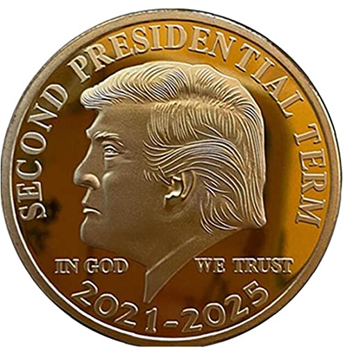Ruluti Goldmünze American Donald Trump Zweiter Präsidentschaftsbegriff 2021-2025 in Gott Sammeln von Münzen Ruluti Goldmünze American Donald Trump Zweiter Präsidentschaftsbegriff 2021-2025 in Gott Sammeln von Münzen von Ruluti