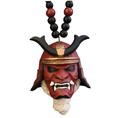 Ruluti Japanese Oni Samurai Helmet Car Hanging Pendant Face Protective Samurai Masks Car Rear View Mirror Pendant Car Decoration Ruluti Japanese Oni Samurai Helmet Car Hanging Pendant Face Protective Samurai Masks Car Rear View Mirror Pendant Car Decoration von Ruluti