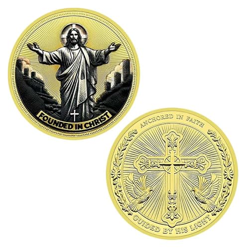 Founded in CHRIST CHALLENGE Coin Collection Challenge Medal Christian (Golden) von Rumkou