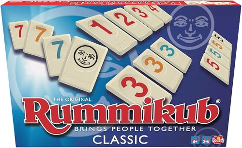 Goliath RUMMIKUB Original Classic, Brettspiel für Erwachsene und Kinder ab 6 Jahren, Numerische Strategie, pädagogisches Spielzeug für 2-4 Spieler, fördert das logische Denken, mehrsprachige Version von Goliath