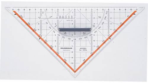 Rumold Geometriedreieck 1054 Transparent Länge der Hypotenuse: 25cm von Rumold