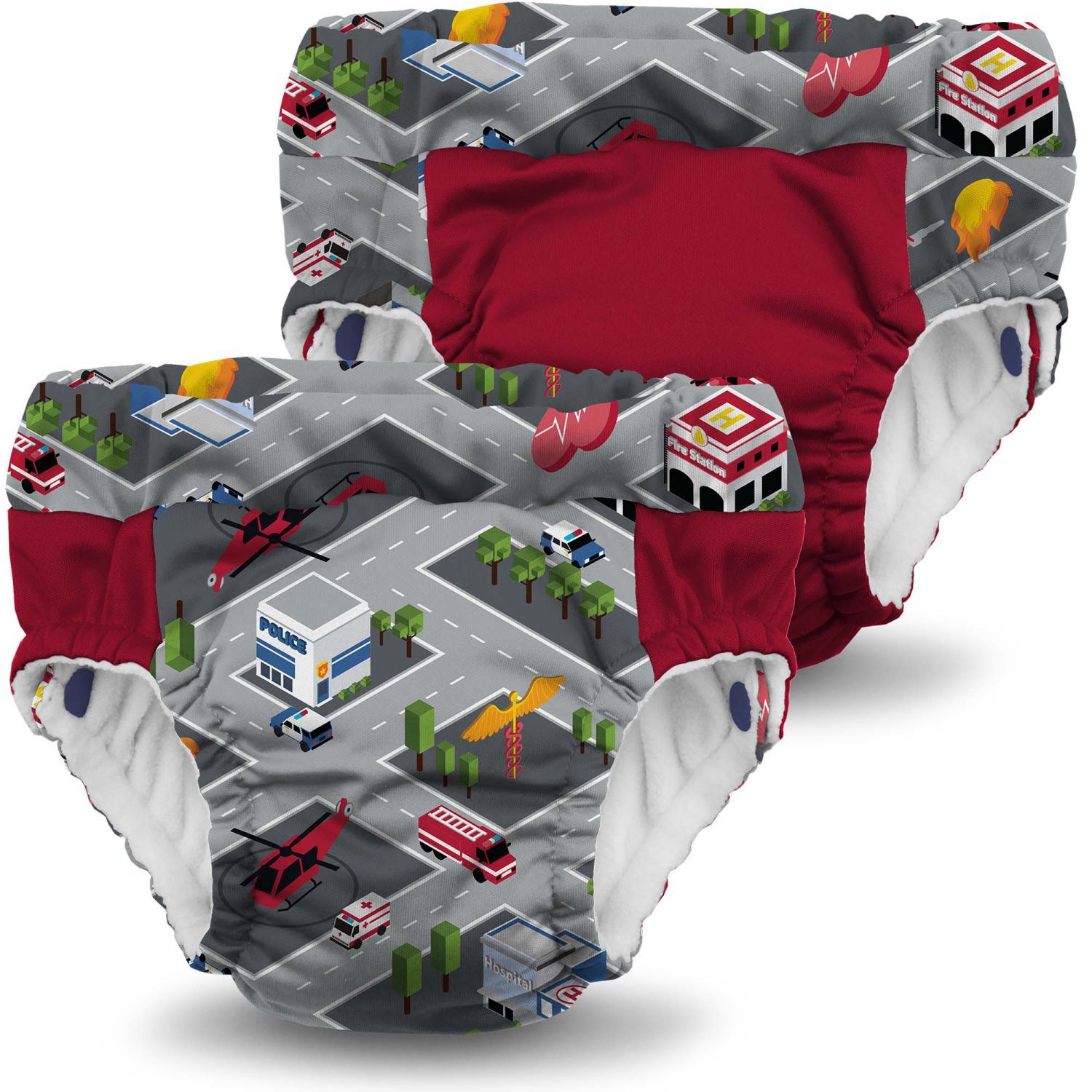 Rumparooz Lil Learnerz Trainer - 2 St. - XS (8 - 11 kg) Weehoo Scarlet von Rumparooz