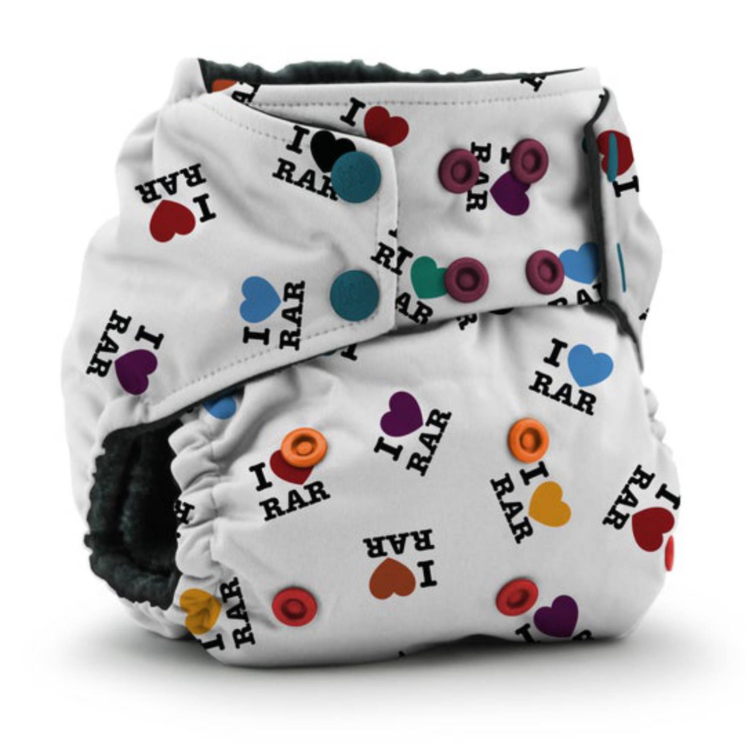 Rumparooz OBV Natural Pocket One Size - I Love RAR Rumparooz OBV Natural Pocket One Size - I Love RAR von Rumparooz