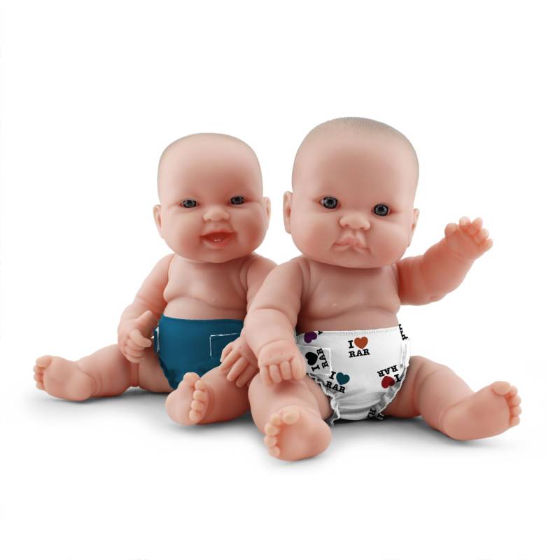 Rumparooz Puppenwindeln - 2 Stk. - I Love RAR & Caribbean von Rumparooz