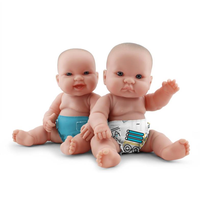 Rumparooz Puppenwindeln - 2 Stk. - Nuts+Bolts & Aquarius von Rumparooz