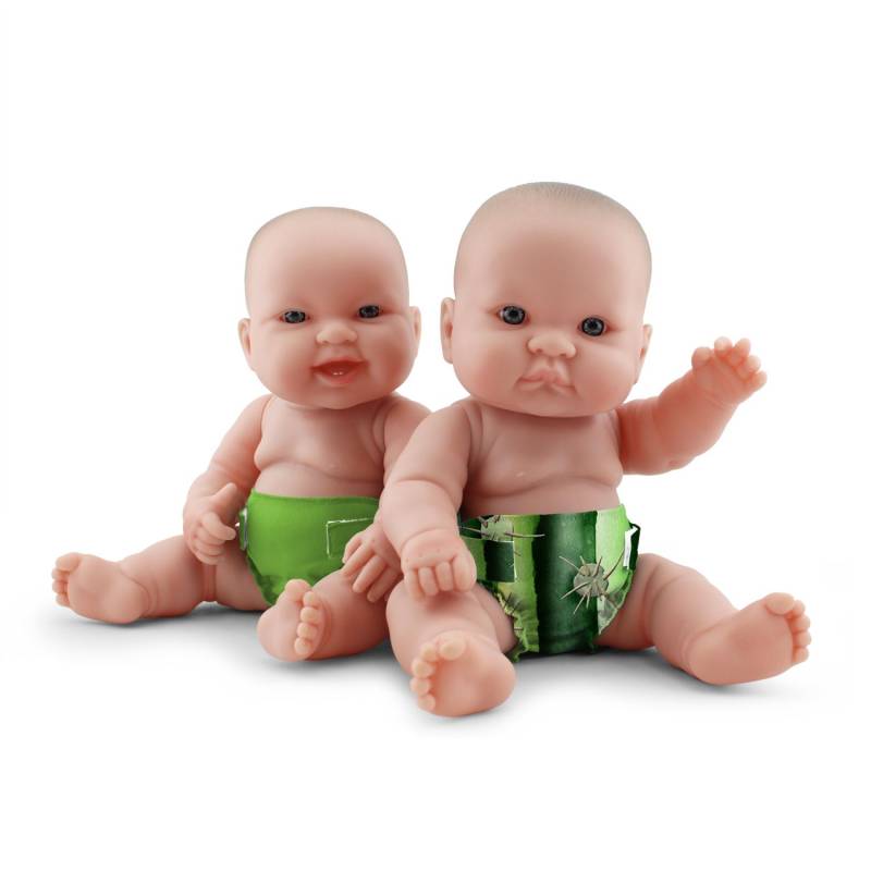 Rumparooz Puppenwindeln - 2 Stk. - Prickles & Tadpole von Rumparooz