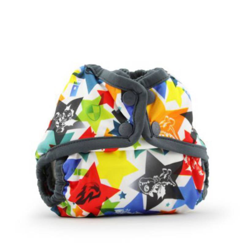 Rumparooz Überhose für Neugeborene (Druck) - Dragons Fly grau von Rumparooz