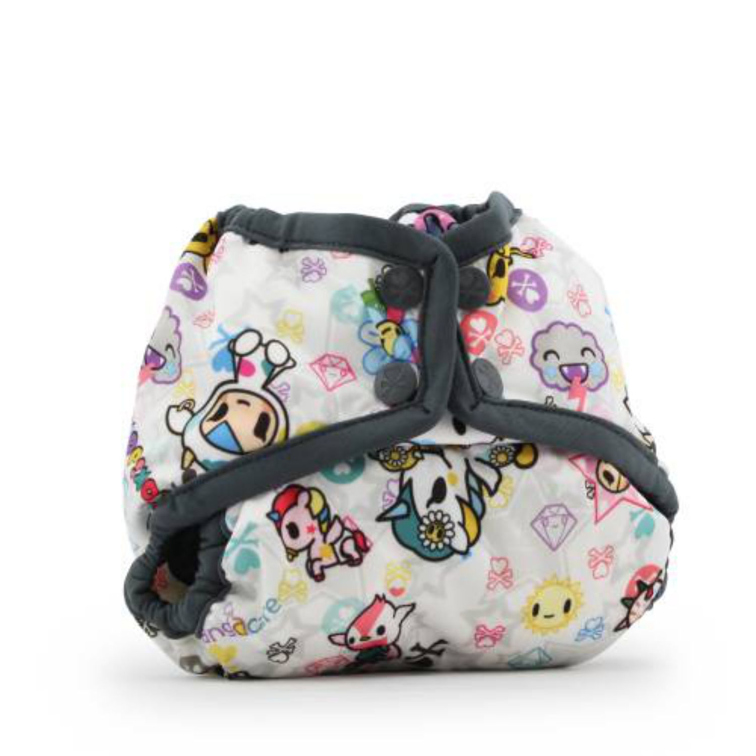 Rumparooz Überhose für Neugeborene (Druck) - TokiBambino grau von Rumparooz