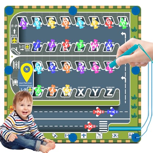 RunHero Montessori Spielzeug ab 1 Jahre Holz Magnetspiel Alphabet-Labyrinth Lernspiele Motorikspielzeug Puzzle Board Sortierspiel Kinderspielzeug Geschenk für ab 2 3 4 5 6 7 Jahre Kinder Mädchen Junge RunHero Montessori Spielzeug ab 1 Jahre Holz Magnetspiel Alphabet-Labyrinth Lernspiele Motorikspielzeug Puzzle Board Sortierspiel Kinderspielzeug Geschenk für ab 2 3 4 5 6 7 Jahre Kinder Mädchen Junge von RunHero