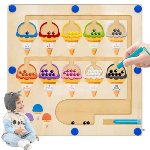 RunHero Montessori Spielzeug Labyrinth Holz Magnetspiel Lernspiele Motorikspielzeug Kinderspielzeug Geschenk für ab 2 3 4 5 6 7 8 Jahre Kinder RunHero Montessori Spielzeug Labyrinth Holz Magnetspiel Lernspiele Motorikspielzeug Kinderspielzeug Geschenk für ab 2 3 4 5 6 7 8 Jahre Kinder von RunHero