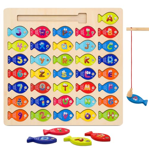 RunHero Montessori Spielzeug ab 1 Jahre Magnetische Angelspiel Holz Magnetspiel Magnete Motorikspielzeug Sortierspiel Kinderspielzeug für Kinder RunHero Montessori Spielzeug ab 1 Jahre Magnetische Angelspiel Holz Magnetspiel Magnete Motorikspielzeug Sortierspiel Kinderspielzeug für Kinder von RunHero