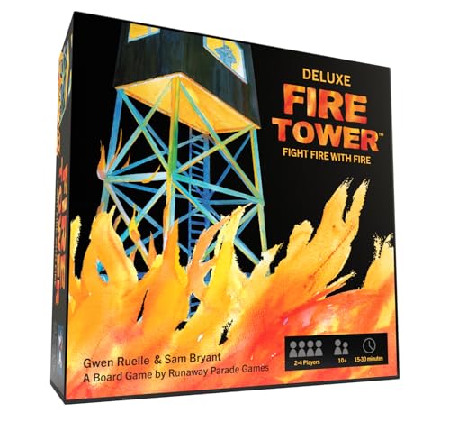 Tongtai Fire Tower Brettspiel – Bekämpfe Feuer mit Feuer in diesem preisgekrönten schnelllebigen Wettbewerbsspiel von Runaway Parade Games