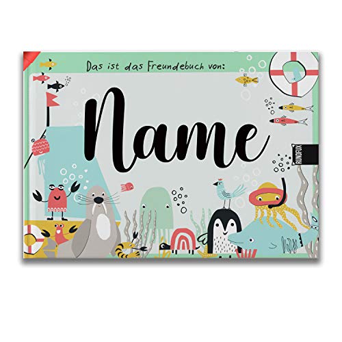 Großes Freundebuch für Jungs mit dem Thema: Meer, Fische, See | Personalisiert mit Wunschnamen - Jedes Buch EIN Unikat für Schule und Kiga Großes Freundebuch für Jungs mit dem Thema: Meer, Fische, See | Personalisiert mit Wunschnamen - Jedes Buch EIN Unikat für Schule und Kiga von Rundfux