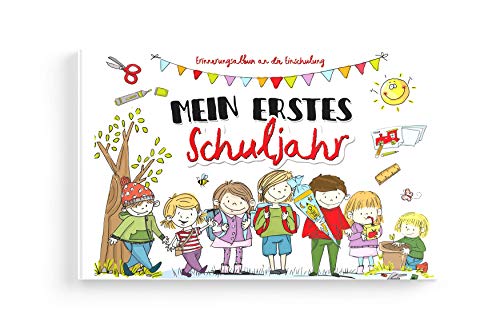 Rundfux® Das Erinnerungsalbum für die Schultüte zur Einschulung | Grundschule | 1. Schuljahr für Mädchen und Jungen A5 - Geschenkidee Kinder von Rundfux