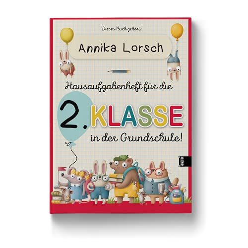 Rundfux Hausaufgaben-Heft für die Grundschule mit Buntem Cover zum Selber Personalisieren und Beschriften mit Namen Rundfux Hausaufgaben-Heft für die Grundschule mit Buntem Cover zum Selber Personalisieren und Beschriften mit Namen von Rundfux
