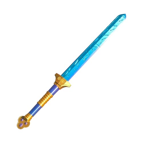 Anime Hunters Rum Schwert, 63cm Leuchtendes 3D Gedrucktes Anime Cosplay Schwert Kostüm Requisiten, Cosplay Und Halloween-Kostümzubehör, Animes Film Peripherie Leuchtendes Spielzeug Für Fans von Runkoyea