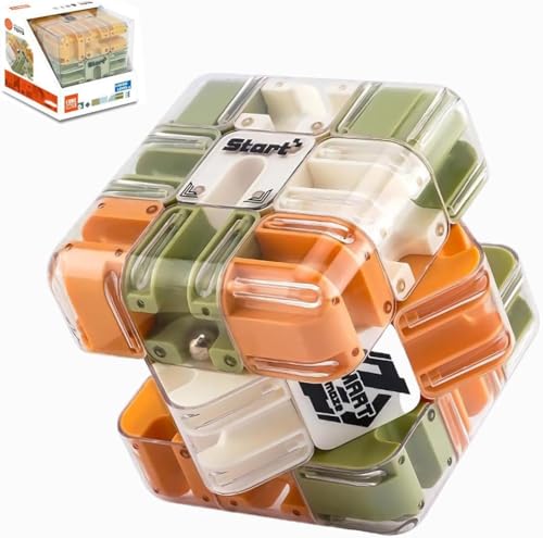 Großer Labyrinth 3D Puzzles Würfel – Spannendes Denkspiel, 3D Zauberwürfel Labyrinth Ball Puzzle Für Kinder Und Jugendliche, Räumliches Vorstellungsvermögen Verbessern, Logisches Denken Fördern Großer Labyrinth 3D Puzzles Würfel – Spannendes Denkspiel, 3D Zauberwürfel Labyrinth Ball Puzzle Für Kinder Und Jugendliche, Räumliches Vorstellungsvermögen Verbessern, Logisches Denken Fördern von Runkoyea