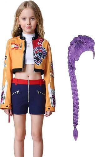 Runkoyea Anime Hunters Cosplay-Kostüm – Demon CosplayJacke Shorts Anzug Mit Perücke, Popsängerin-Kostüm Für Mädchen Halloween-Party Cosplay Komplettes Bühnenoutfit Für 3–14 Jahre Runkoyea Anime Hunters Cosplay-Kostüm – Demon CosplayJacke Shorts Anzug Mit Perücke, Popsängerin-Kostüm Für Mädchen Halloween-Party Cosplay Komplettes Bühnenoutfit Für 3–14 Jahre von Runkoyea
