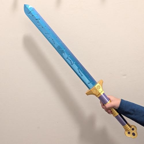 Schwert Von Anime Hunters, 3D-gedrucktes Anime Cosplay Schwert Kostüm-Requisiten, Cosplay- Und Halloween-Kostümzubehör, Filmfigur-Themen-Sammelspielzeug von Runkoyea