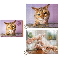 Cats on Catnip 2-In-1 Double-Sided 1,000-Piece Puzzle von Running Press Book Publishers