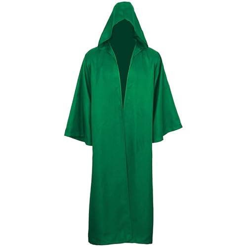 Runstarshow Halloween Kapuzenumhang Zauberer Kostüm Erwachsene Herren Vampir Umhang Frauen Gothic Hexe Outfit Halloween Mittelalter Kostüme Cosplay Roben S-3XL von Runstarshow