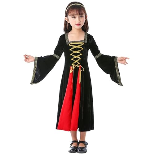Runstarshow Mittelalterliches Kleid für Kinder, Renaissance-Kostüm, viktorianisches Vintage-Samtkleid, Tudor-Outfit, Halloween-Kostüm, Prinzessinnenkleider, historisches Kostüm, Alter 3–12 Jahre Runstarshow Mittelalterliches Kleid für Kinder, Renaissance-Kostüm, viktorianisches Vintage-Samtkleid, Tudor-Outfit, Halloween-Kostüm, Prinzessinnenkleider, historisches Kostüm, Alter 3–12 Jahre von Runstarshow