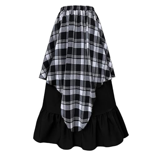 Runstarshow Renaissance-Kostüm für Damen, Halloween-Kostüme, Steampunk-Rock, schulterfrei, viktorianische Bluse, Piraten-Korsettgürtel, 3-teilig, Vintage-Kostüm, M-2XL von Runstarshow