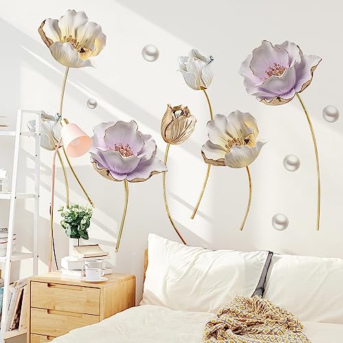Runtoo Wandtattoo Blumen Groß Wandsticker Lotusblume Gold Wandaufkleber Wohnzimmer Schlafzimmer Kinderzimmer Babyzimmer Flur Wanddeko Runtoo Wandtattoo Blumen Groß Wandsticker Lotusblume Gold Wandaufkleber Wohnzimmer Schlafzimmer Kinderzimmer Babyzimmer Flur Wanddeko von Runtoo