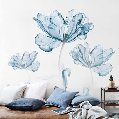 Runtoo Wandtattoo Blumen Groß XXL Wandsticker Mohnblumen Blau Blüten Wandaufkleber Wohnzimmer Schlafzimmer Kinderzimmer Babyzimmer Flur Wanddeko Runtoo Wandtattoo Blumen Groß XXL Wandsticker Mohnblumen Blau Blüten Wandaufkleber Wohnzimmer Schlafzimmer Kinderzimmer Babyzimmer Flur Wanddeko von Runtoo