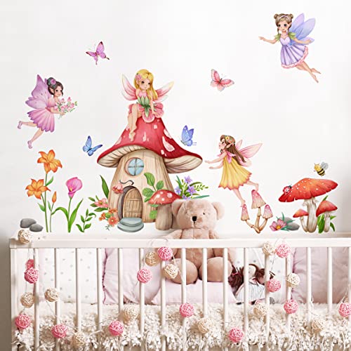 Runtoo Wandtattoo Blumenfee Wandsticker Märchen Pilzhaus Schmetterling Wandaufkleber Kinderzimmer Babyzimmer Mädchen Wanddeko Runtoo Wandtattoo Blumenfee Wandsticker Märchen Pilzhaus Schmetterling Wandaufkleber Kinderzimmer Babyzimmer Mädchen Wanddeko von Runtoo