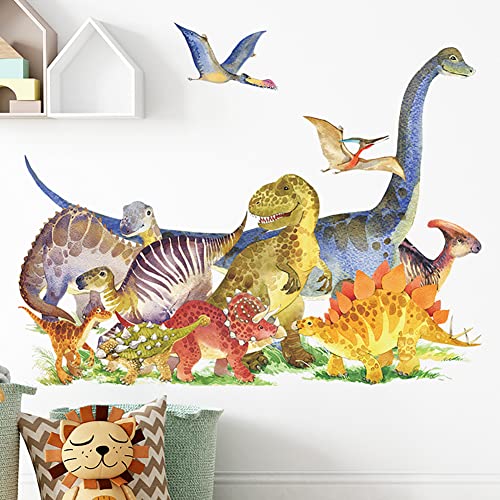 Runtoo Wandtattoo Dinosaurier Wandsticker Dino Aquarell Baby Wandaufkleber Kinderzimmer Babyzimmer Mädchen Junge Schlafzimmer Wanddeko Runtoo Wandtattoo Dinosaurier Wandsticker Dino Aquarell Baby Wandaufkleber Kinderzimmer Babyzimmer Mädchen Junge Schlafzimmer Wanddeko von Runtoo