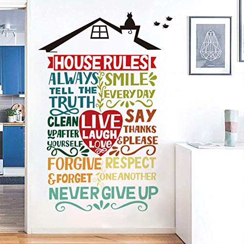 Runtoo Wandtattoo Familienregeln Wandsticker Zuhause Spruch Wandaufkleber Schlafzimmer Wohnzimmer Runtoo Wandtattoo Familienregeln Wandsticker Zuhause Spruch Wandaufkleber Schlafzimmer Wohnzimmer von Runtoo