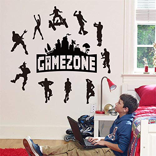Runtoo Wandtattoo Gaming Zone Wandsticker Gamer Wandaufkleber Kinderzimmer Jugendzimmer von Runtoo