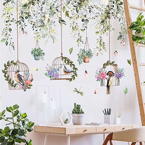 Runtoo Wandtattoo Hängende Pflanzen Grün Wandsticker Blätter Blumen Pflanzen Vögel Wandaufkleber Wohnzimmer Schlafzimmer Kinderzimmer Babyzimmer Wanddeko Runtoo Wandtattoo Hängende Pflanzen Grün Wandsticker Blätter Blumen Pflanzen Vögel Wandaufkleber Wohnzimmer Schlafzimmer Kinderzimmer Babyzimmer Wanddeko von Runtoo