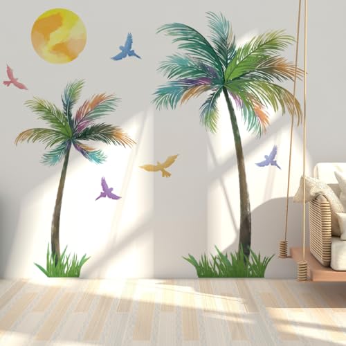 Runtoo Wandtattoo Palme XL Wandsticker Baum Strand Vögel Pflanze Wandaufkleber Kinderzimmer Babyzimmer Wohnzimmer Schlafzimmer Wanddeko Runtoo Wandtattoo Palme XL Wandsticker Baum Strand Vögel Pflanze Wandaufkleber Kinderzimmer Babyzimmer Wohnzimmer Schlafzimmer Wanddeko von Runtoo