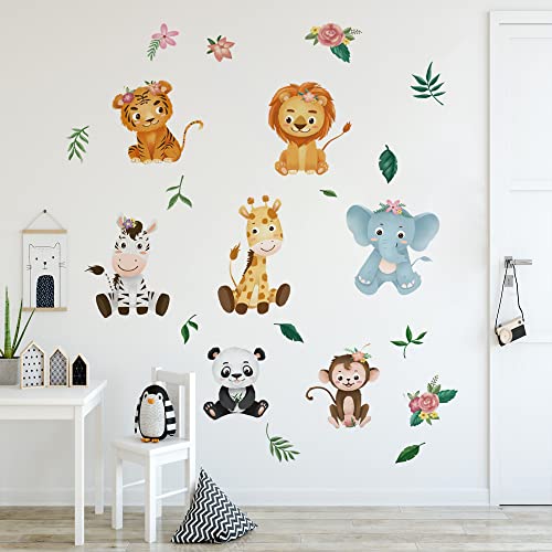 Runtoo Wandtattoo Safari Baby Waldtiere Wandsticker Giraffe Elefant Löwe Affe Wandaufkleber Kinderzimmer Babyzimmer Mädchen Junge Wanddeko Runtoo Wandtattoo Safari Baby Waldtiere Wandsticker Giraffe Elefant Löwe Affe Wandaufkleber Kinderzimmer Babyzimmer Mädchen Junge Wanddeko von Runtoo