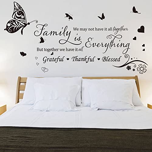 Runtoo Wandtattoo Sprüche Zitate Familie Wandsticker Schwarzer Schmetterling Wandaufkleber Wohnzimmer Schlafzimmer Esszimmer Wanddeko Runtoo Wandtattoo Sprüche Zitate Familie Wandsticker Schwarzer Schmetterling Wandaufkleber Wohnzimmer Schlafzimmer Esszimmer Wanddeko von Runtoo