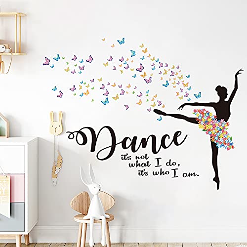 Runtoo Wandtattoo Tanzende Mädchen Ballett Wandsticker Blume Schmetterling Zitate Wandaufkleber Kinderzimmer Babyzimmer Schlafzimmer Wanddeko Runtoo Wandtattoo Tanzende Mädchen Ballett Wandsticker Blume Schmetterling Zitate Wandaufkleber Kinderzimmer Babyzimmer Schlafzimmer Wanddeko von Runtoo