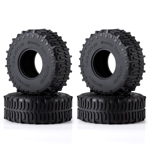 Runup 1,3 "72 * 26mm Radreifen Swamp Klauenschlamm Terrain -Reifen für TRX4M SCX24 1/18 1/24 RC Crawler Car (A) von Runup