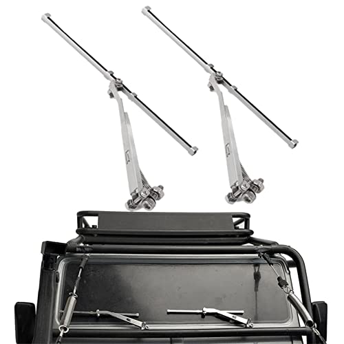 Runup 1 Paar RC Universal Metel Windschutzscheibe Scheibenwischer Set für SCX10 TRX-4 1/10 RC Crawler Truck Body Runup 1 Paar RC Universal Metel Windschutzscheibe Scheibenwischer Set für SCX10 TRX-4 1/10 RC Crawler Truck Body von Runup
