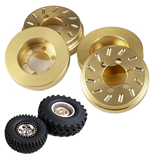 Runup 4 Stück Messing RC Innenrad Gewicht Stapel Gegengewicht für 4,8 cm/5,6 cm Beadlock Räder Felgen Axial SCX10 90046 TRX4 TRX6 1/10 RC Crawler Auto Runup 4 Stück Messing RC Innenrad Gewicht Stapel Gegengewicht für 4,8 cm/5,6 cm Beadlock Räder Felgen Axial SCX10 90046 TRX4 TRX6 1/10 RC Crawler Auto von Runup