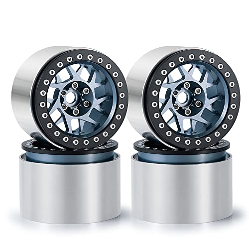 Runup 4pcs 2.2 Beadlock Felge, Metall Radnabe 45mm Breite für 1/10 RC Rock Crawler Auto Axial RBX10 AXI03005 Upgrade Teile Runup 4pcs 2.2 Beadlock Felge, Metall Radnabe 45mm Breite für 1/10 RC Rock Crawler Auto Axial RBX10 AXI03005 Upgrade Teile von Runup