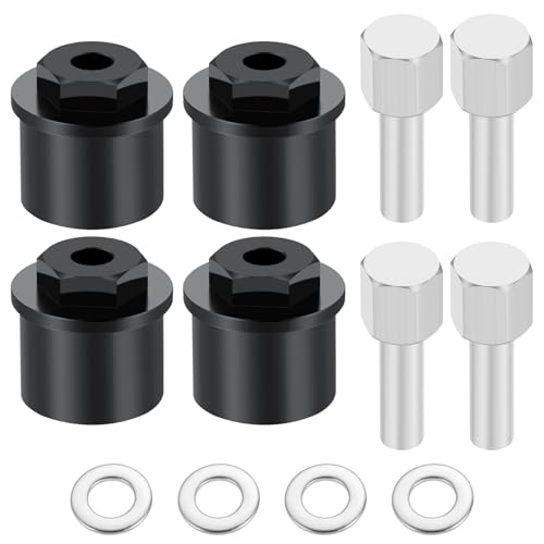 Runup 4pcs Aluminiumlegierung Vorderrad 15 mm verlängerte Adapter für Tamiya 1/10 Clod Buster 4x4x4 Monster Truck Upgrade -Teile Runup 4pcs Aluminiumlegierung Vorderrad 15 mm verlängerte Adapter für Tamiya 1/10 Clod Buster 4x4x4 Monster Truck Upgrade -Teile von Runup