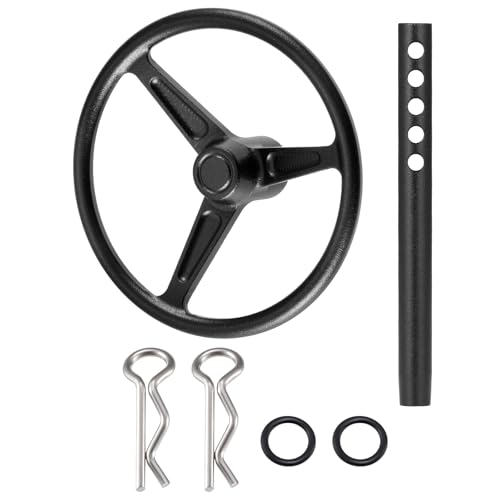 Runup Aluminium Universal-RC-Lenkrad für SCX10 90046 RR10 TRX4 D90 D110 usw. 1:10 RC Crawler Car (B-Schwarz) von Runup