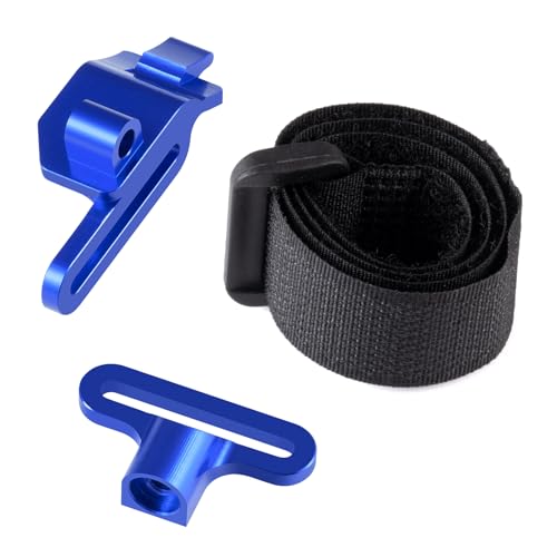 Runup Aluminiumlegierung-Halterung Batteriehalterung für 1/16 Traxxas Mini Maxx RC Monster Truck Upgrades (Blau) von Runup