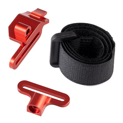 Runup Aluminiumlegierung-Halterung Batteriehalterung für 1/16 Traxxas Mini Maxx RC Monster Truck Upgrades (Rot) von Runup