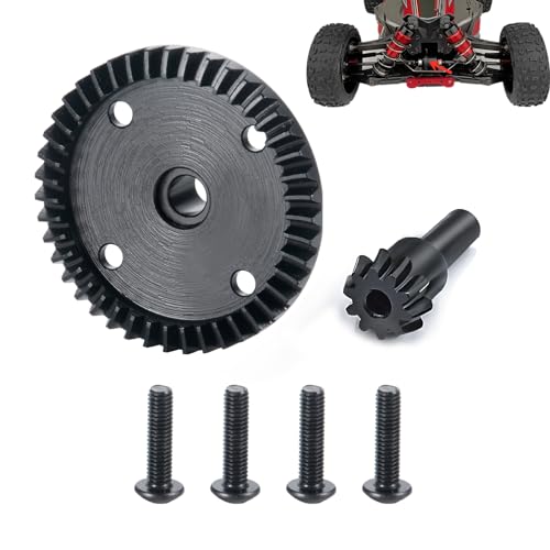 Runup Carbon Steel Diff Gear 43T 10T Gearbox Differential Gears Set for Arrma 1/8 Kraton/Notorious/Outcast/Talion 6S BLX /Typhon6S TLR 1/7 Fireteam/Mojave 6S BLX 4WD von Runup