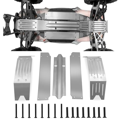 Runup Edelstahl Chassis Armor Skid Plate Guard Protect Set für 1/5 X-MAXX Xmaxx 6S 8S RC Buggy Truck Upgrade Teile Runup Edelstahl Chassis Armor Skid Plate Guard Protect Set für 1/5 X-MAXX Xmaxx 6S 8S RC Buggy Truck Upgrade Teile von Runup