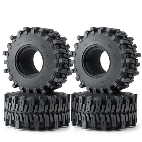 Runup Gummi 2,2 Zoll Crawler Mud Terrain Reifen Super Grip Soft Reifen 125mm für SCX10 90046 D90 TF2 CC01 TRX4 TRX6 Wraith 90048 RR10 1/10 RC Rock Crawler Felgen Beadlock Runup Gummi 2,2 Zoll Crawler Mud Terrain Reifen Super Grip Soft Reifen 125mm für SCX10 90046 D90 TF2 CC01 TRX4 TRX6 Wraith 90048 RR10 1/10 RC Rock Crawler Felgen Beadlock von Runup